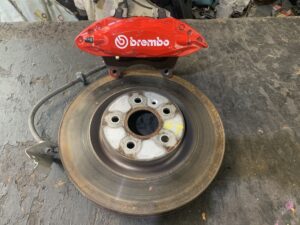 VF 2 SSV Redline Holden Commodore LH front 4 pot Brembo brake caliper and rotor