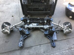 VF HSV SSV SS SV6 Holden Commodore Complete front K frame with rack, arms and hubs.