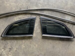 VE VF Sportswagon rear quarter windows with chrome trim + roof trims