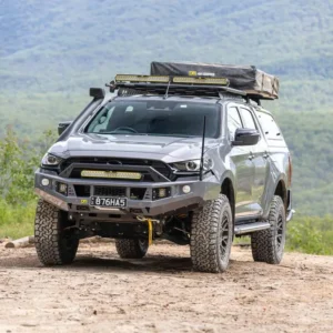 TJM Venturer Bull Bar Black Steel